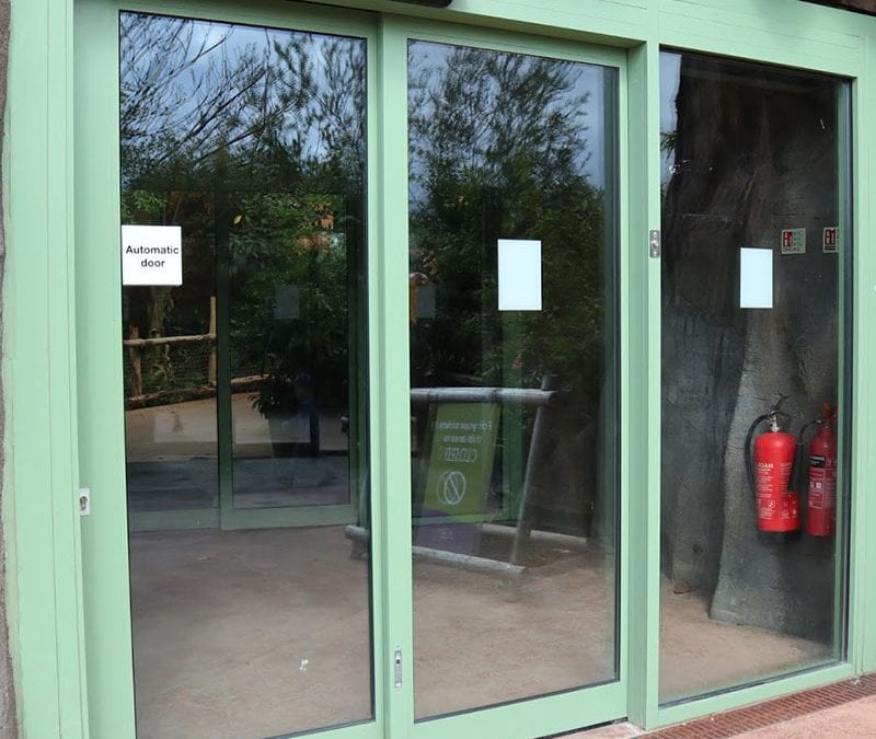 Sliding doors at Chester Zoo
