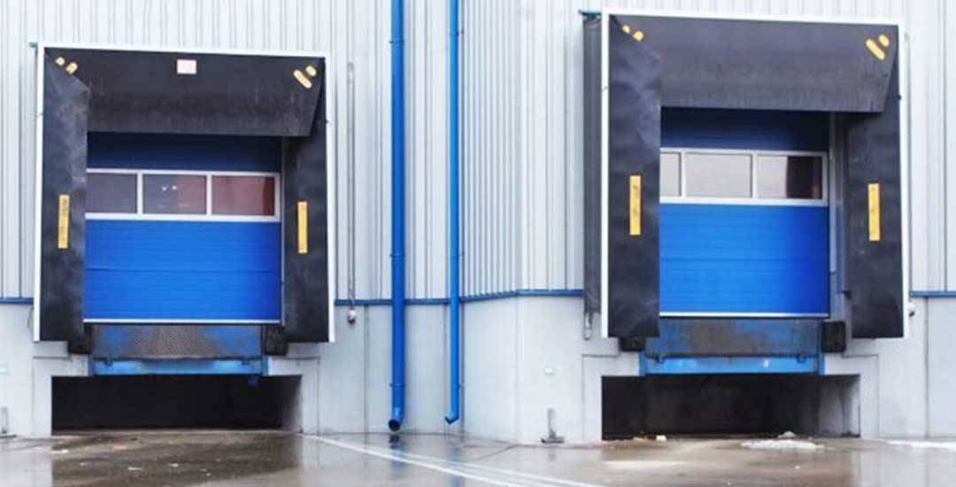 Loading bay doors for easy vehicle access