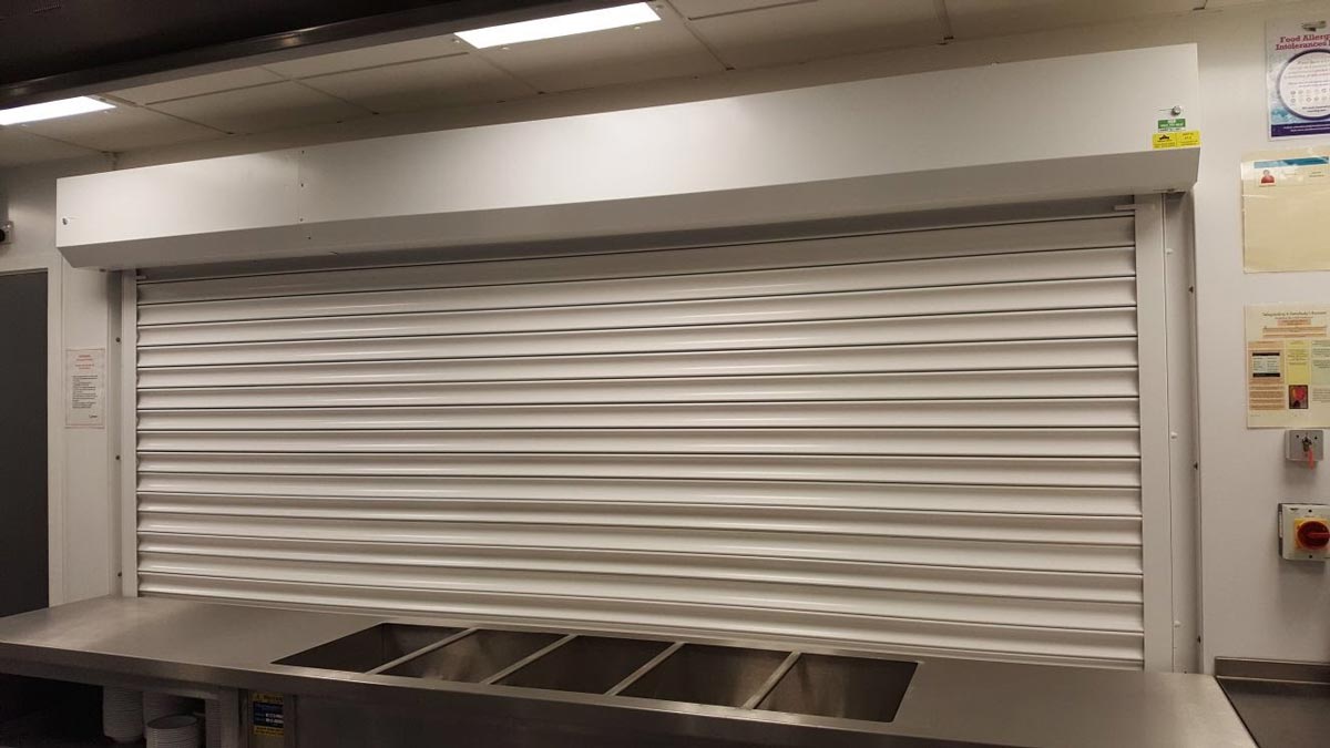 Fire rated canteen roller shutters