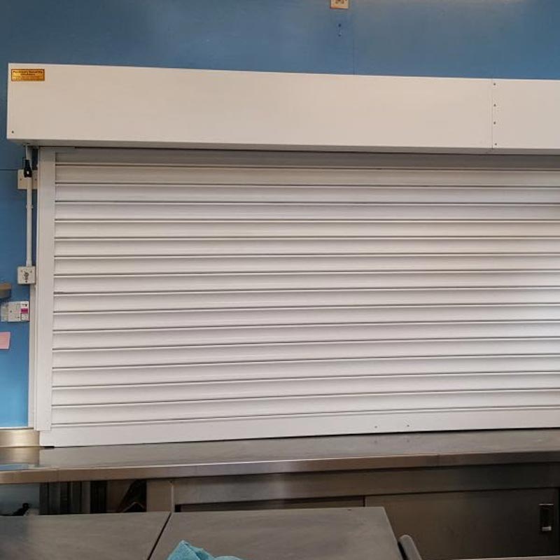 Fire rated roller shutters