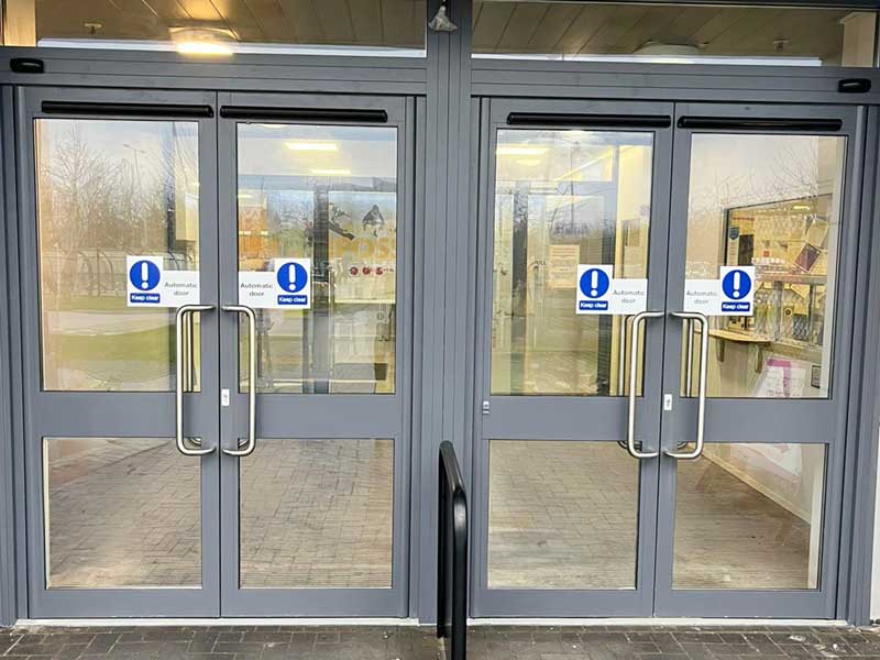 automatic doors installed at Toyota Deeside